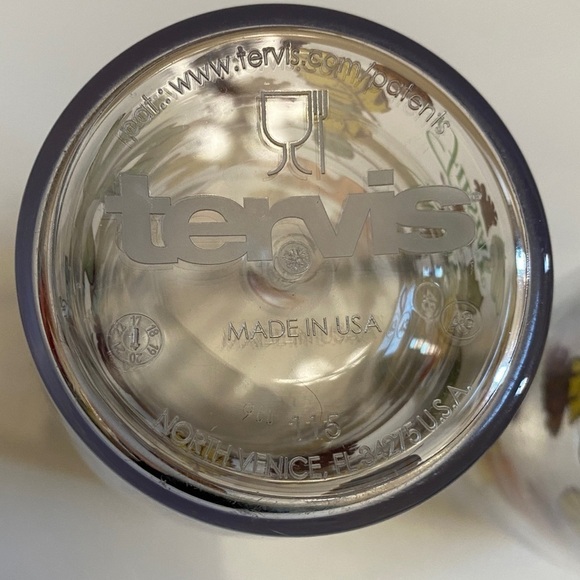 EUC 2 Tervis Fiesta Butterscotch Fall Leaves 16 oz cup - Picture 7 of 8